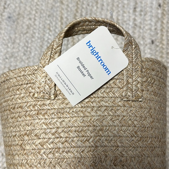 NEW 2 Brightroom Braided Paper Rope Baskets - Picture 3 of 3
